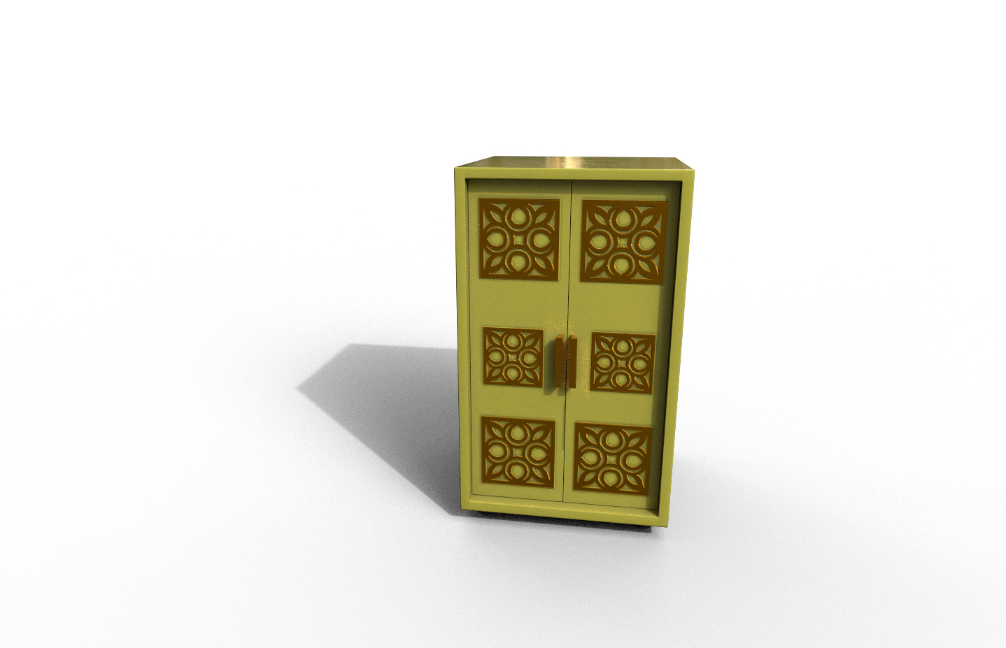 Set Modern Furniture 3D Model Low-poly 3D model_6