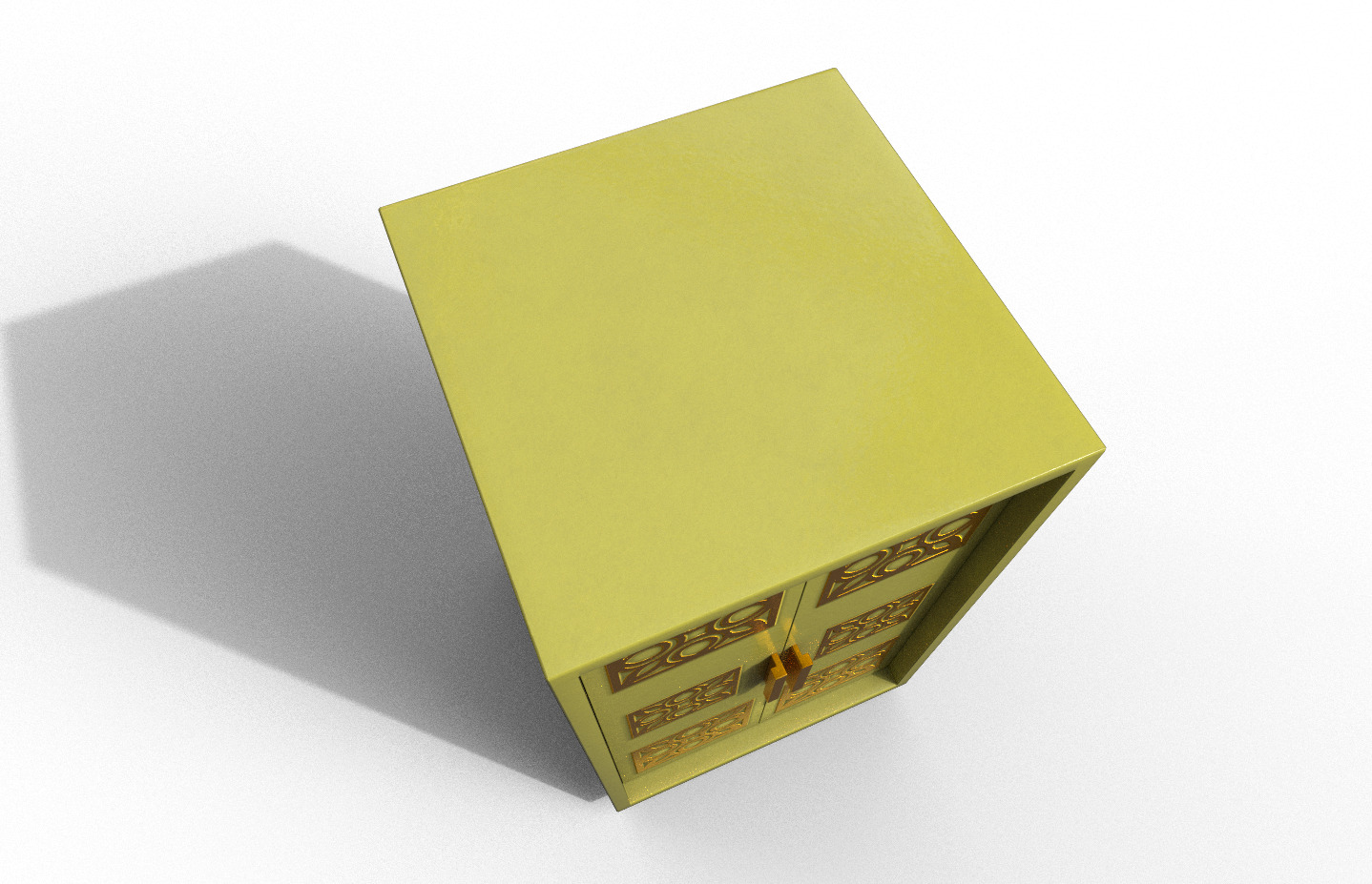 Set Modern Furniture 3D Model Low-poly 3D model_9