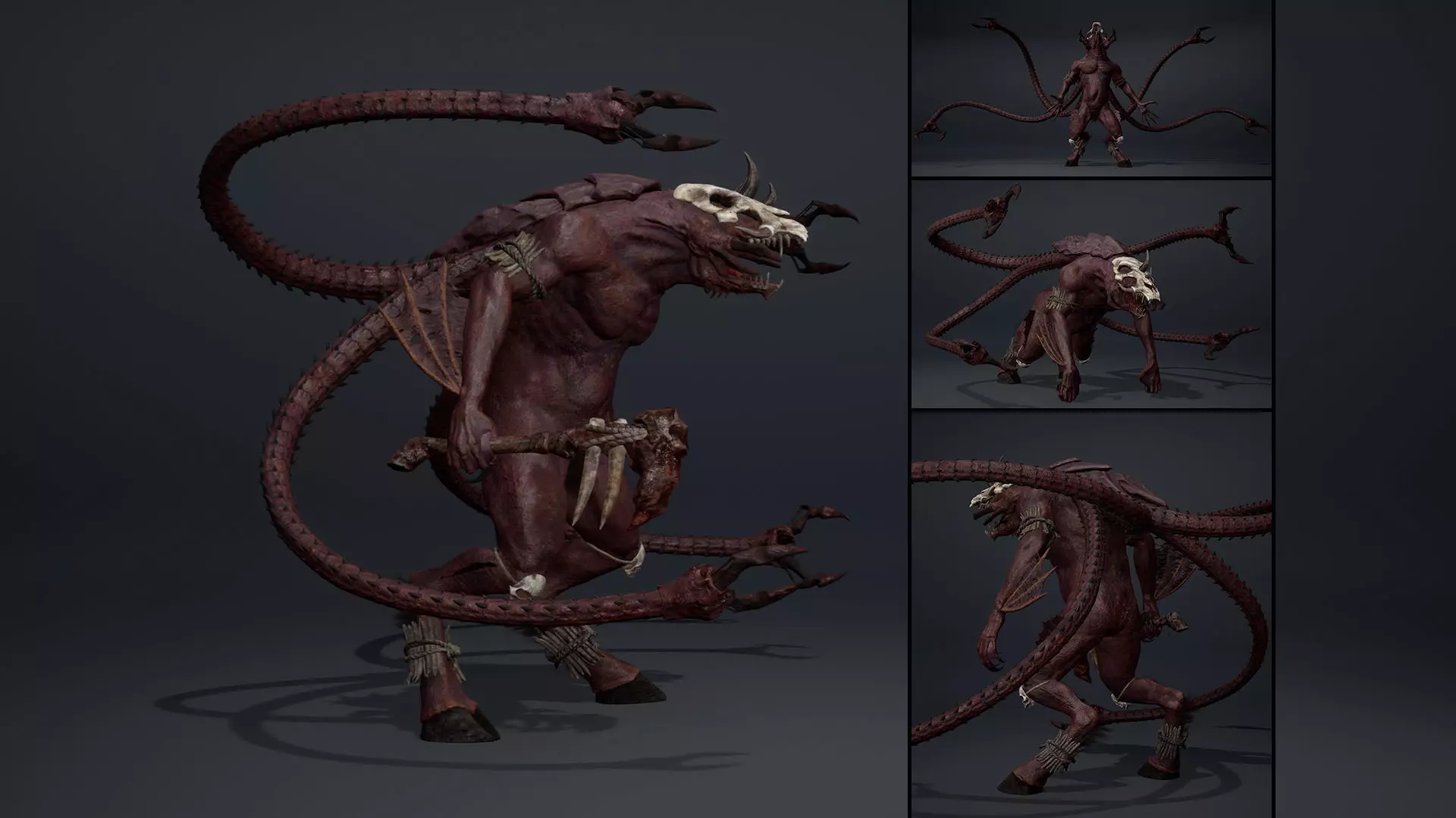 Venombush Fatty Brutal Low-poly 3D model