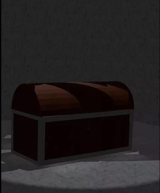 animation coffre 3D model