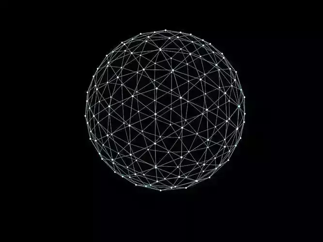 low-sphere  array Free low-poly 3D model