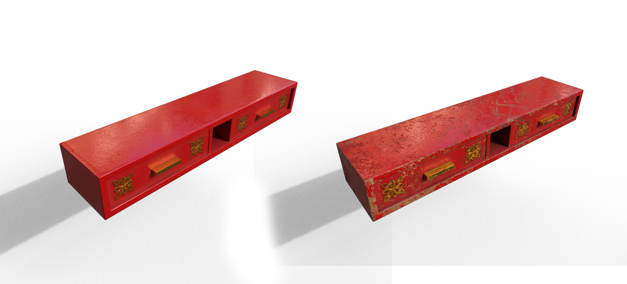 Pack 2 Sets Modern Furniture 3D Model Low-poly 3D model_42