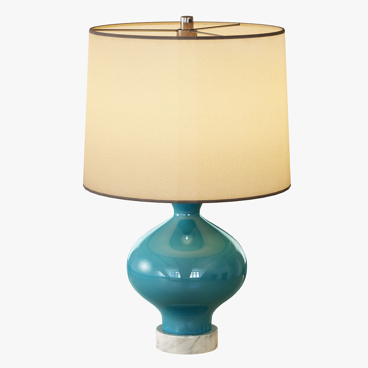 Rejuvenation Colored Glass Table 3D model_1