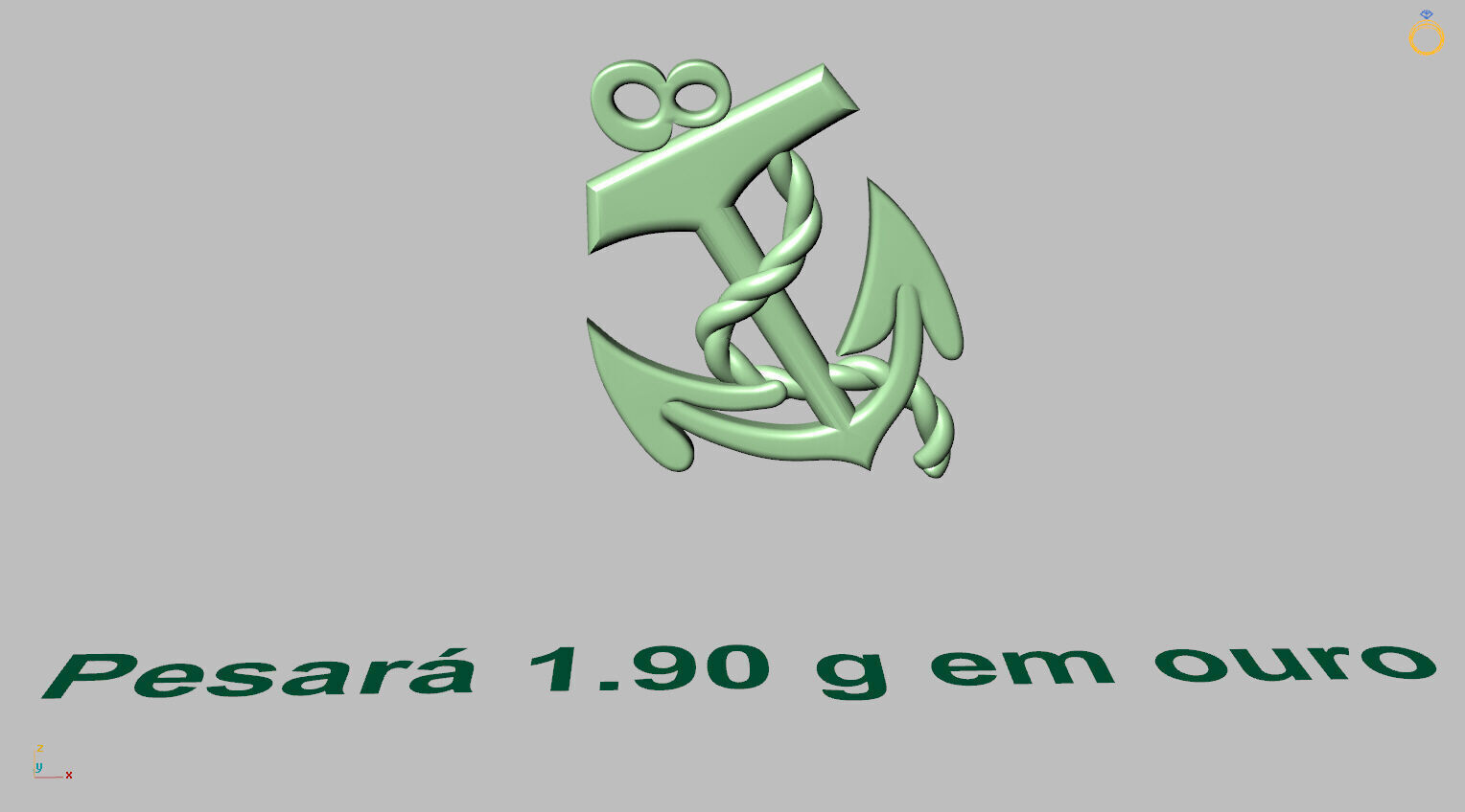  Anchor Pendant 3D print model_15