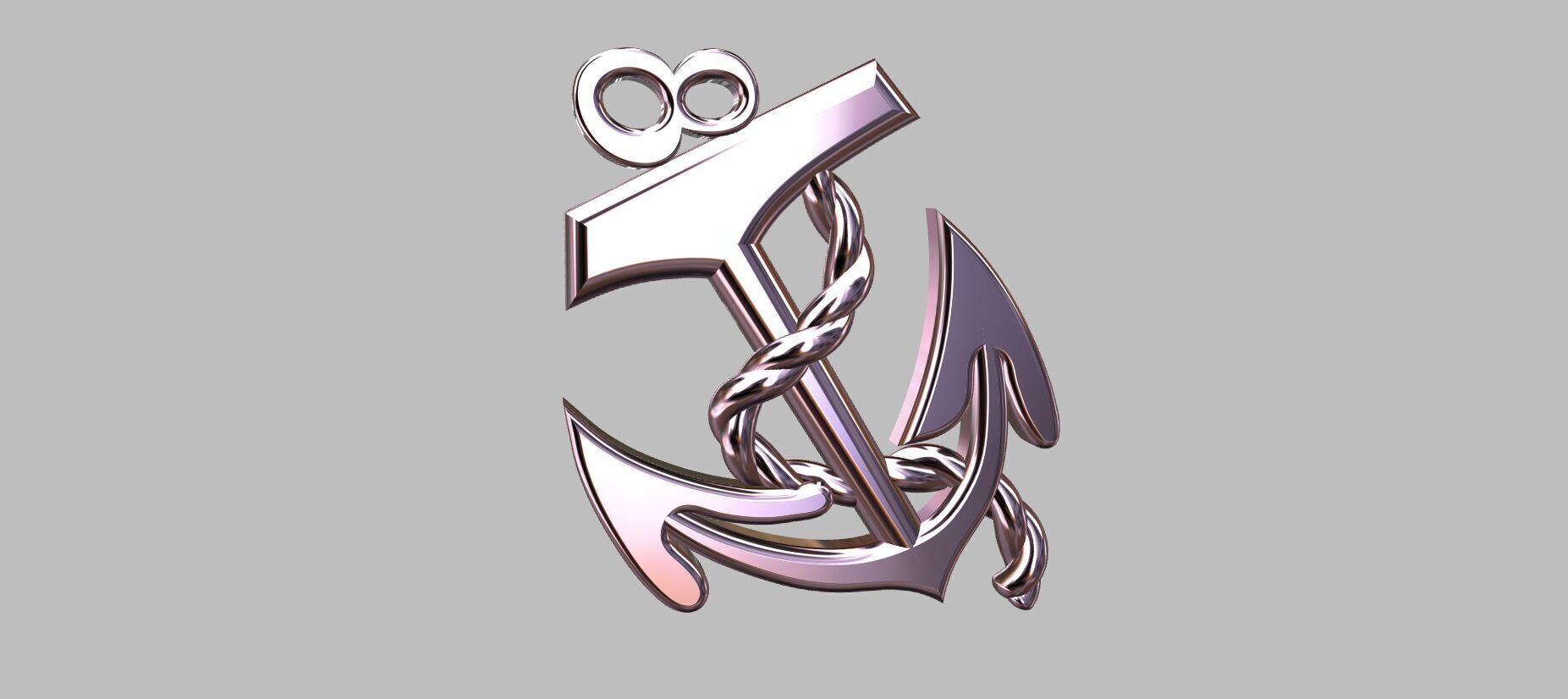  Anchor Pendant 3D print model_7