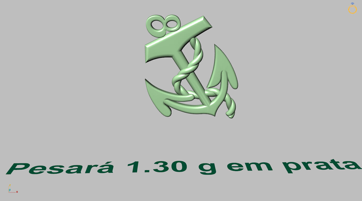  Anchor Pendant 3D print model_14