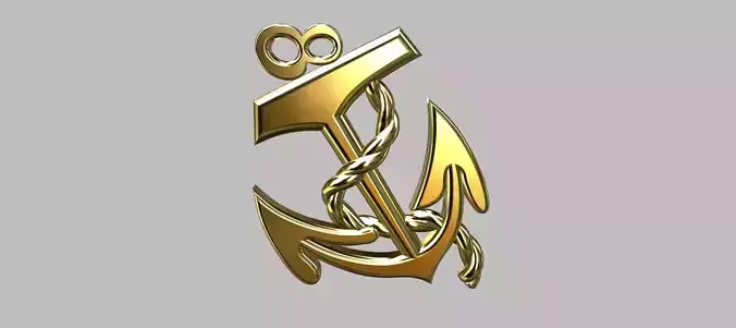  Anchor Pendant 3D print model