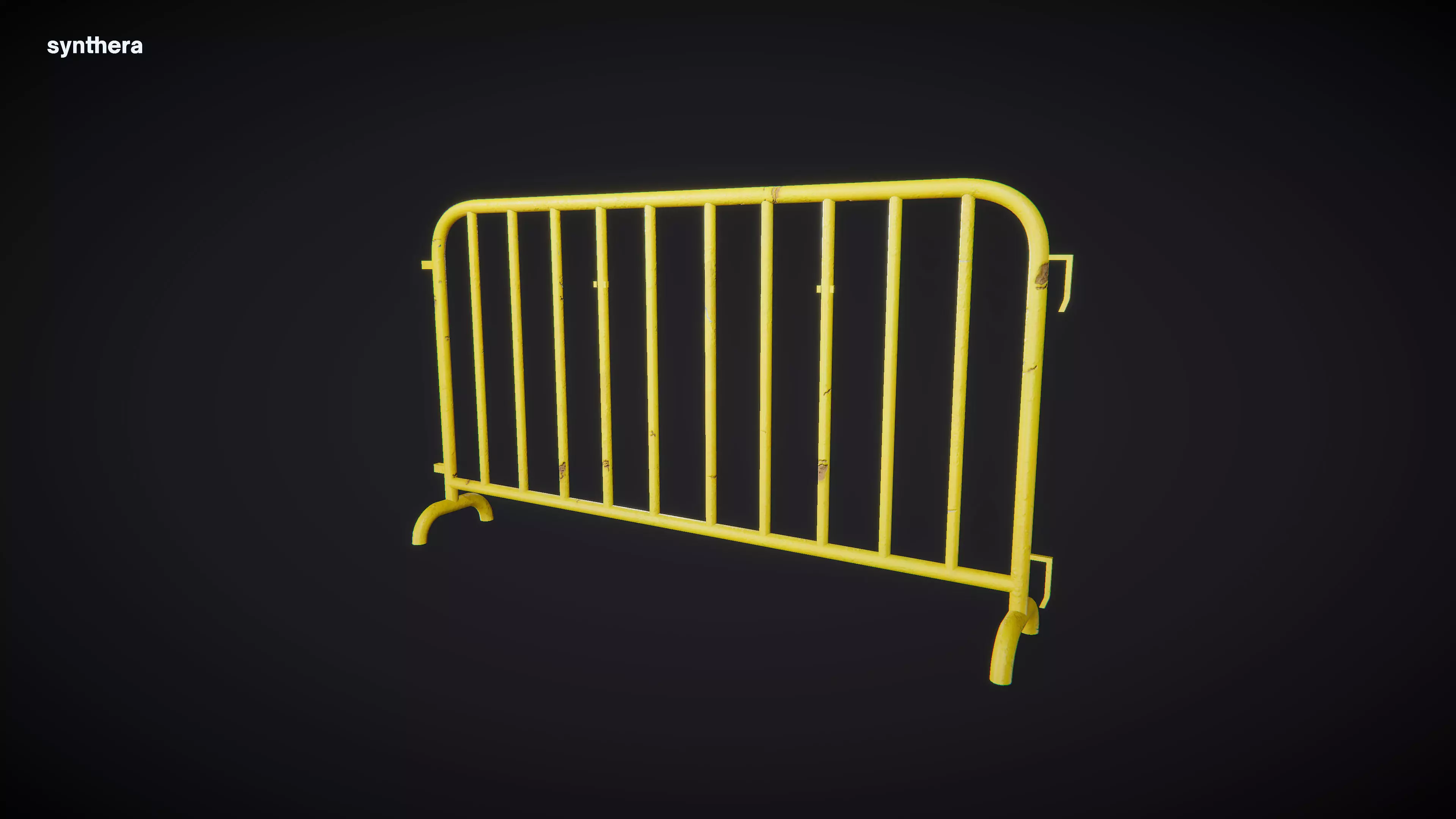 Barrier Metal Fence 3D model_0