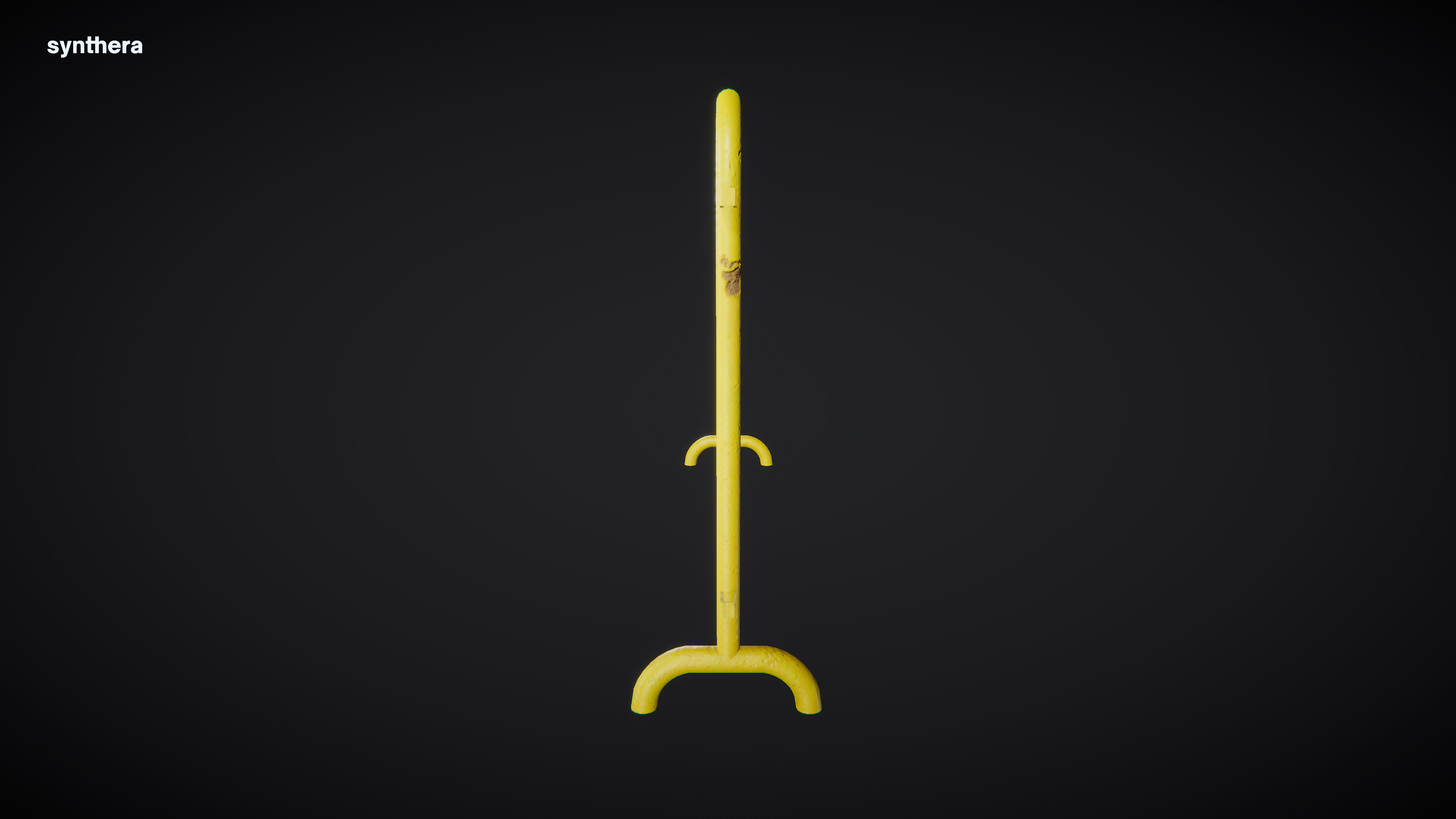 Barrier Metal Fence 3D model_5