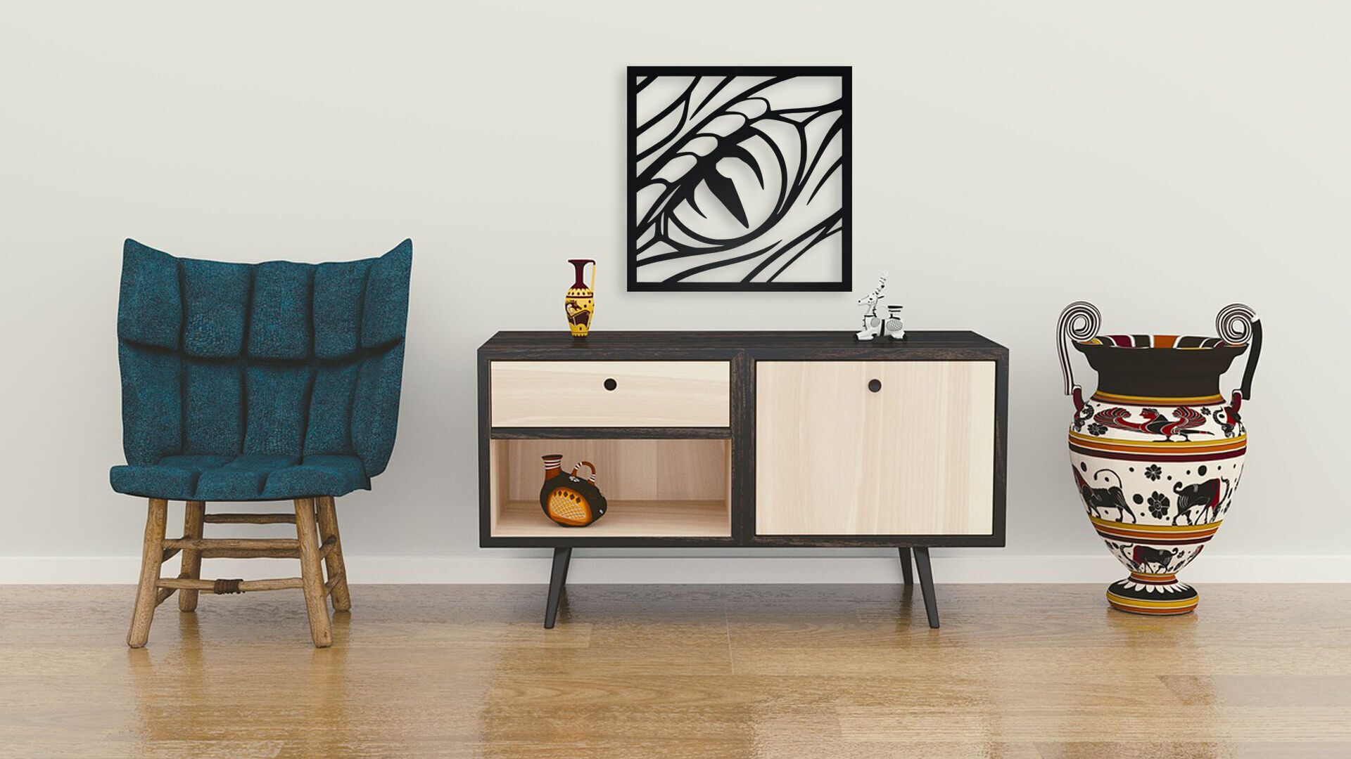 Dragon Eye Wall Art 3D print model_3