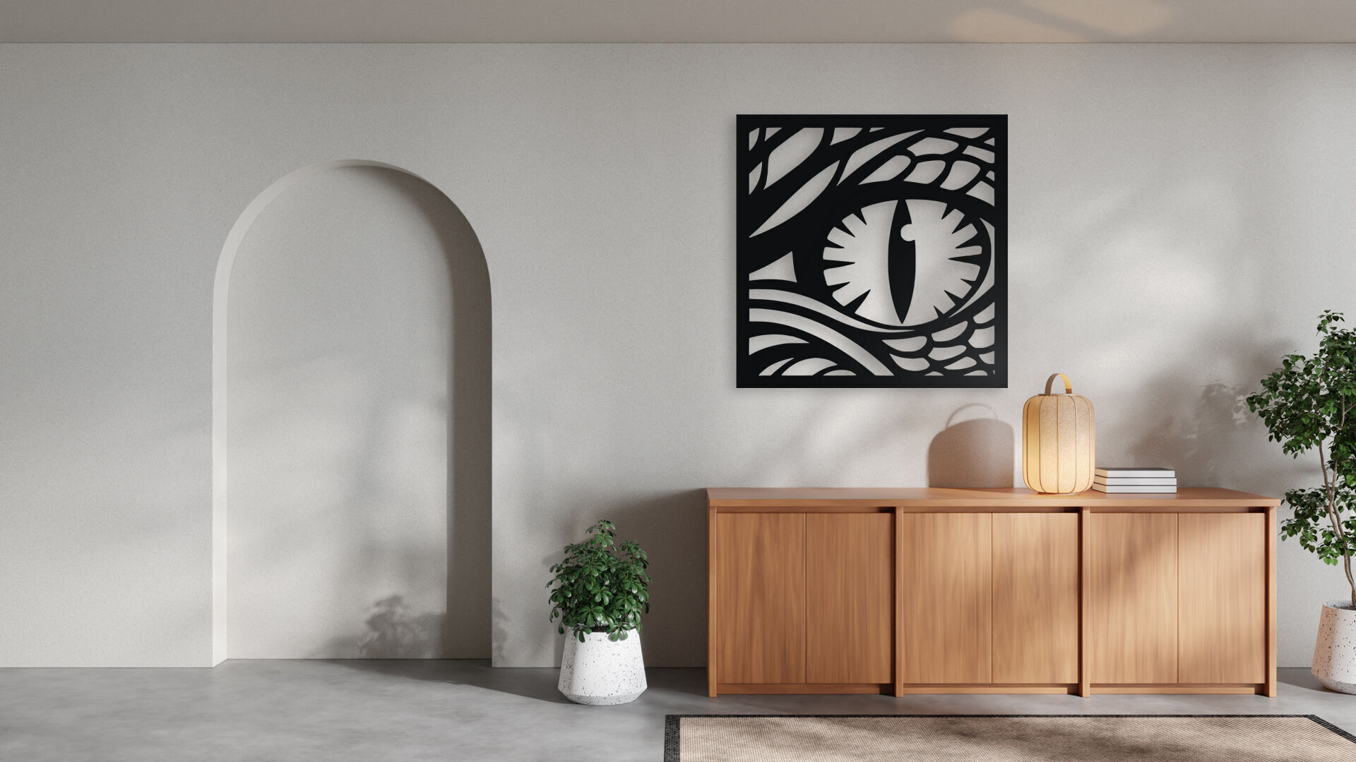 Dragon Eye Wall Decor 3D print model_3