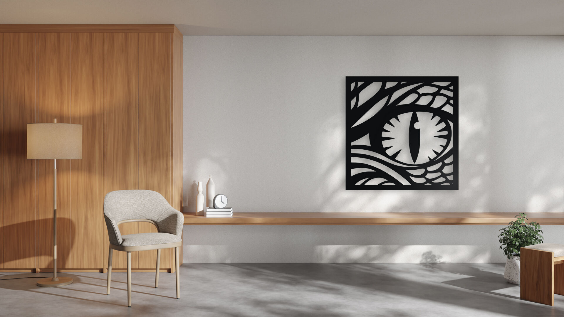 Dragon Eye Wall Decor 3D print model_2