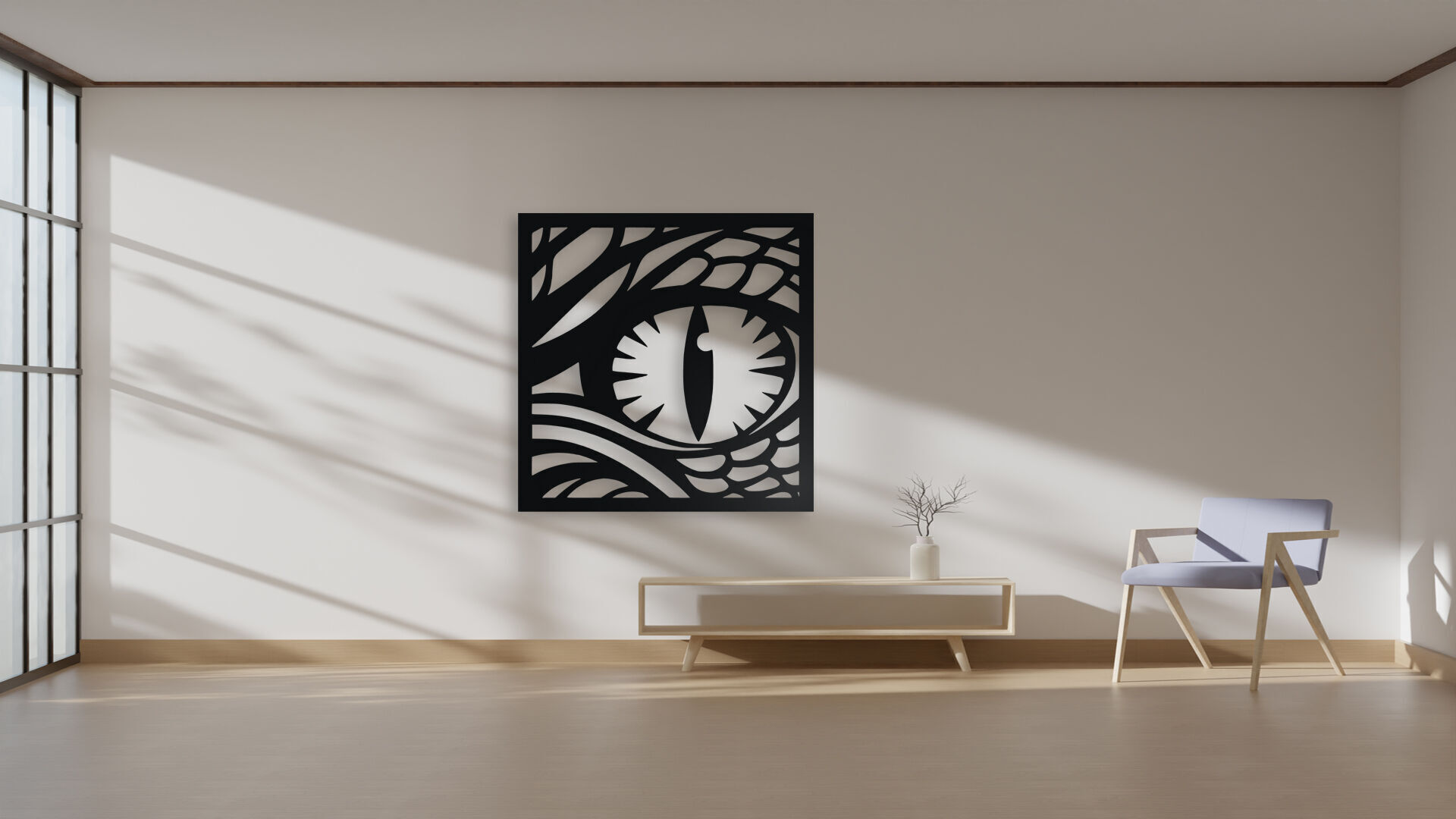 Dragon Eye Wall Decor 3D print model_5