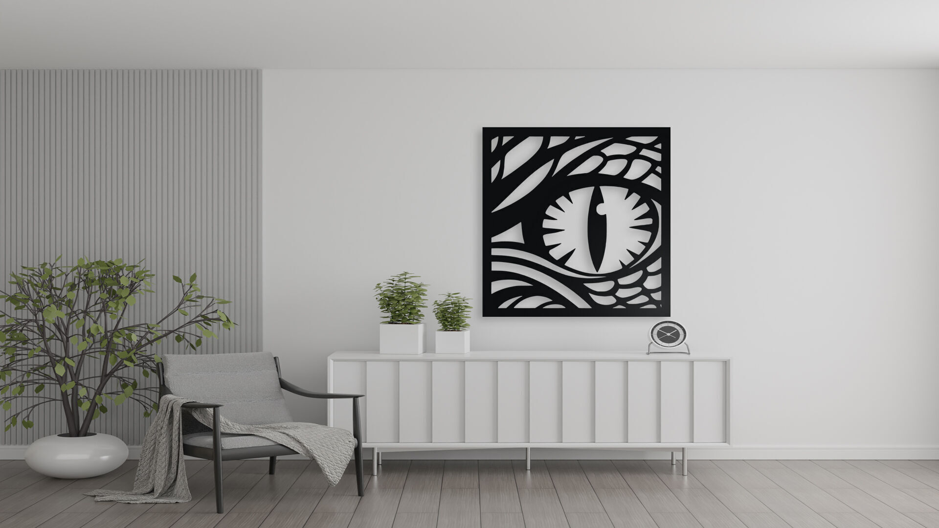 Dragon Eye Wall Decor 3D print model_1