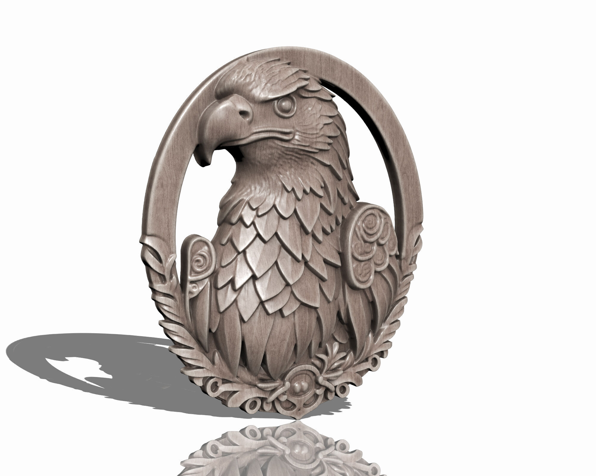 EAGLE RELIEF FOR CNC AND 3D PRINTING 3D print model_1