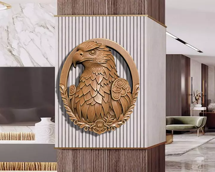 EAGLE RELIEF FOR CNC AND 3D PRINTING 3D print model_0
