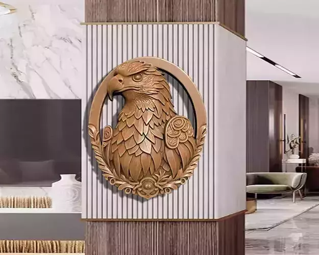 EAGLE RELIEF FOR CNC AND 3D PRINTING 3D print model