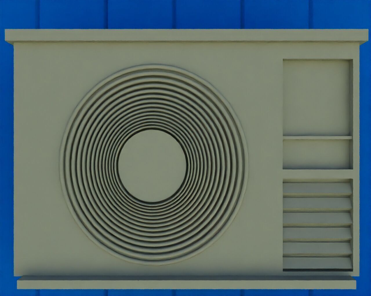 Low Poly House Low-poly 3D model_2