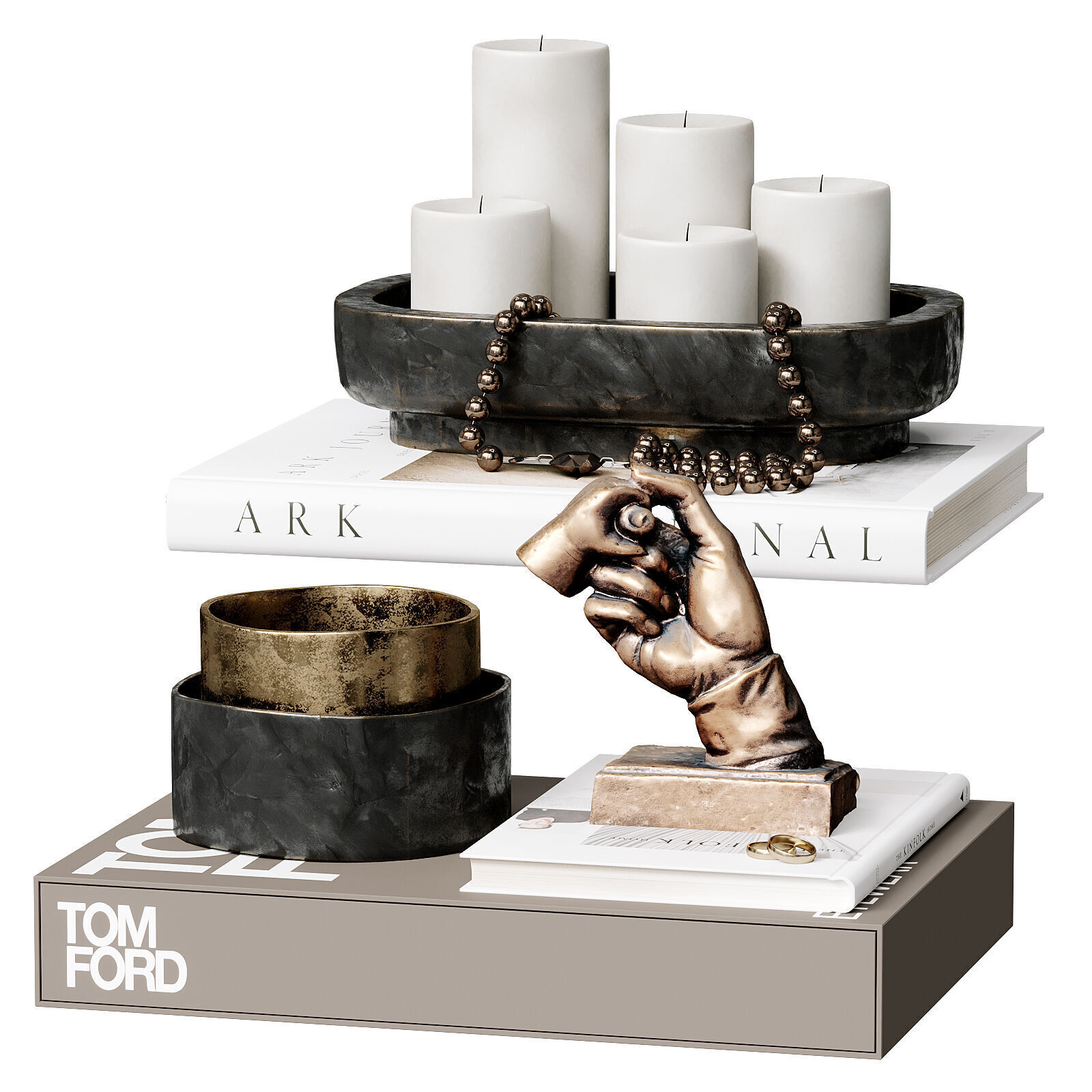 Decorative set 73 3D model_3