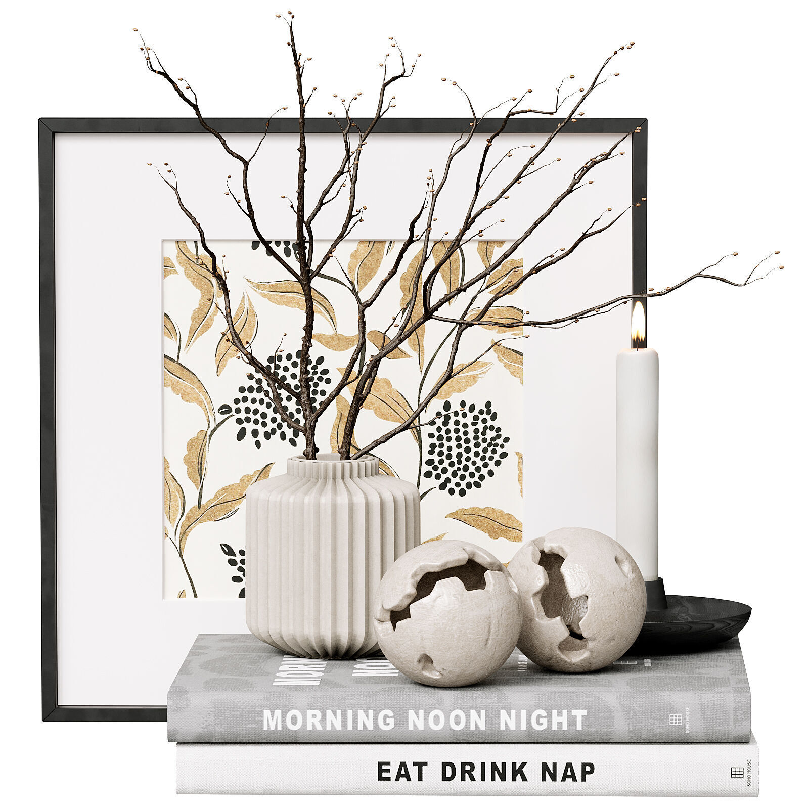 Decorative set 73 3D model_2