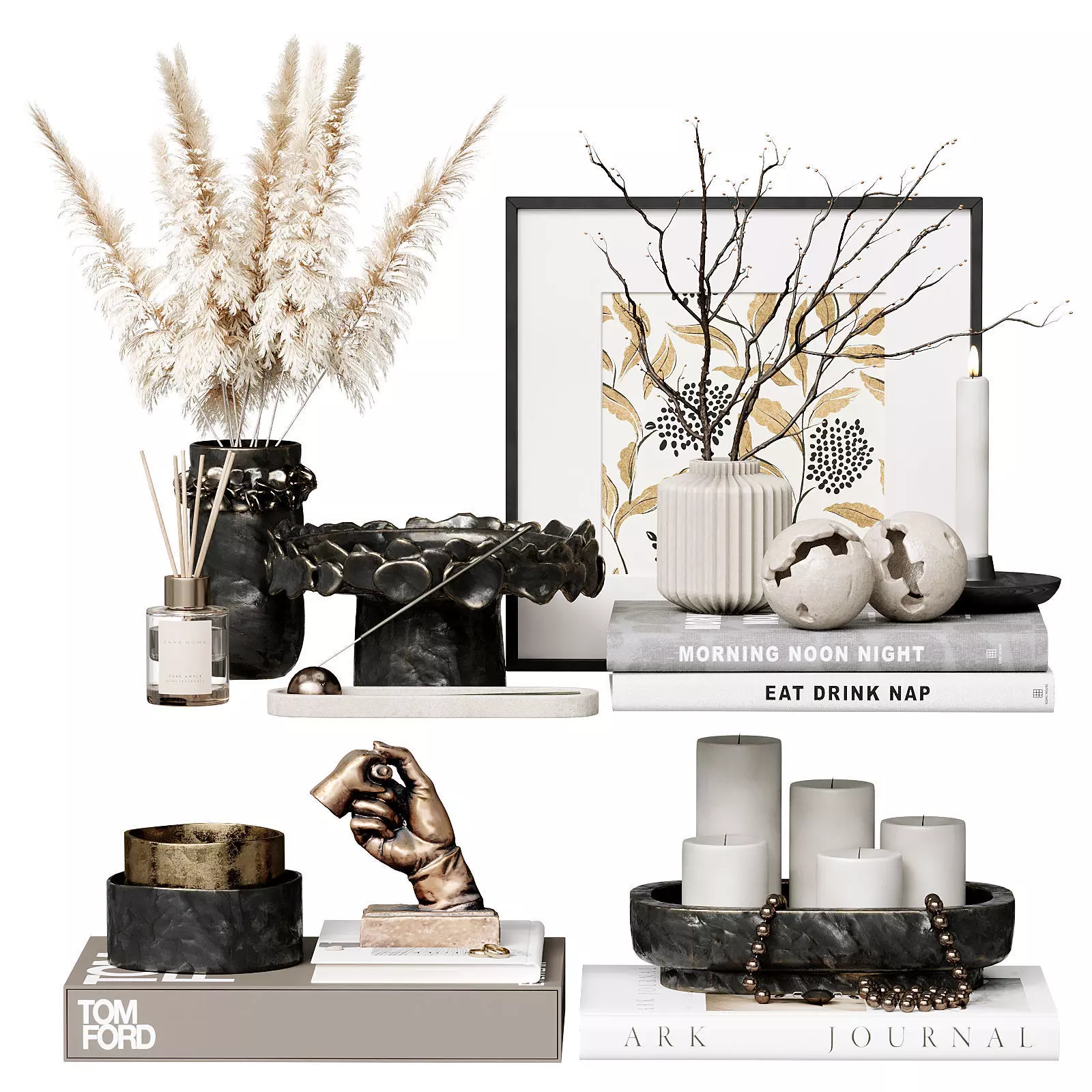 Decorative set 73 3D model_0