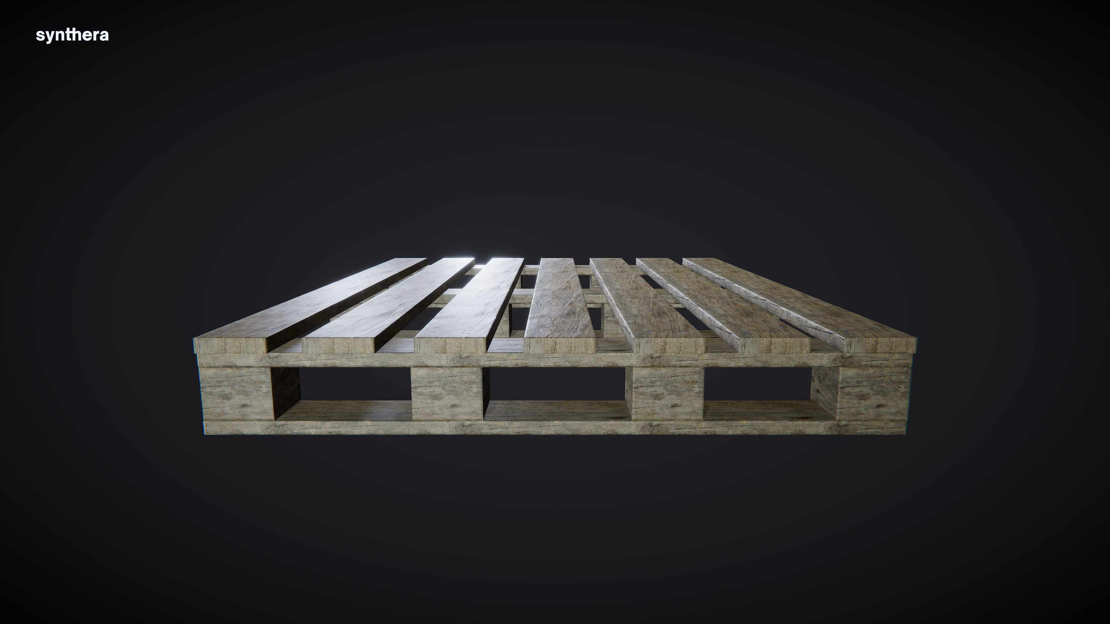 Pallet 01 Natural 3D model_2