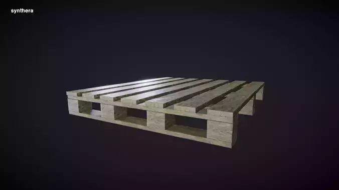 Pallet 01 Natural 3D model
