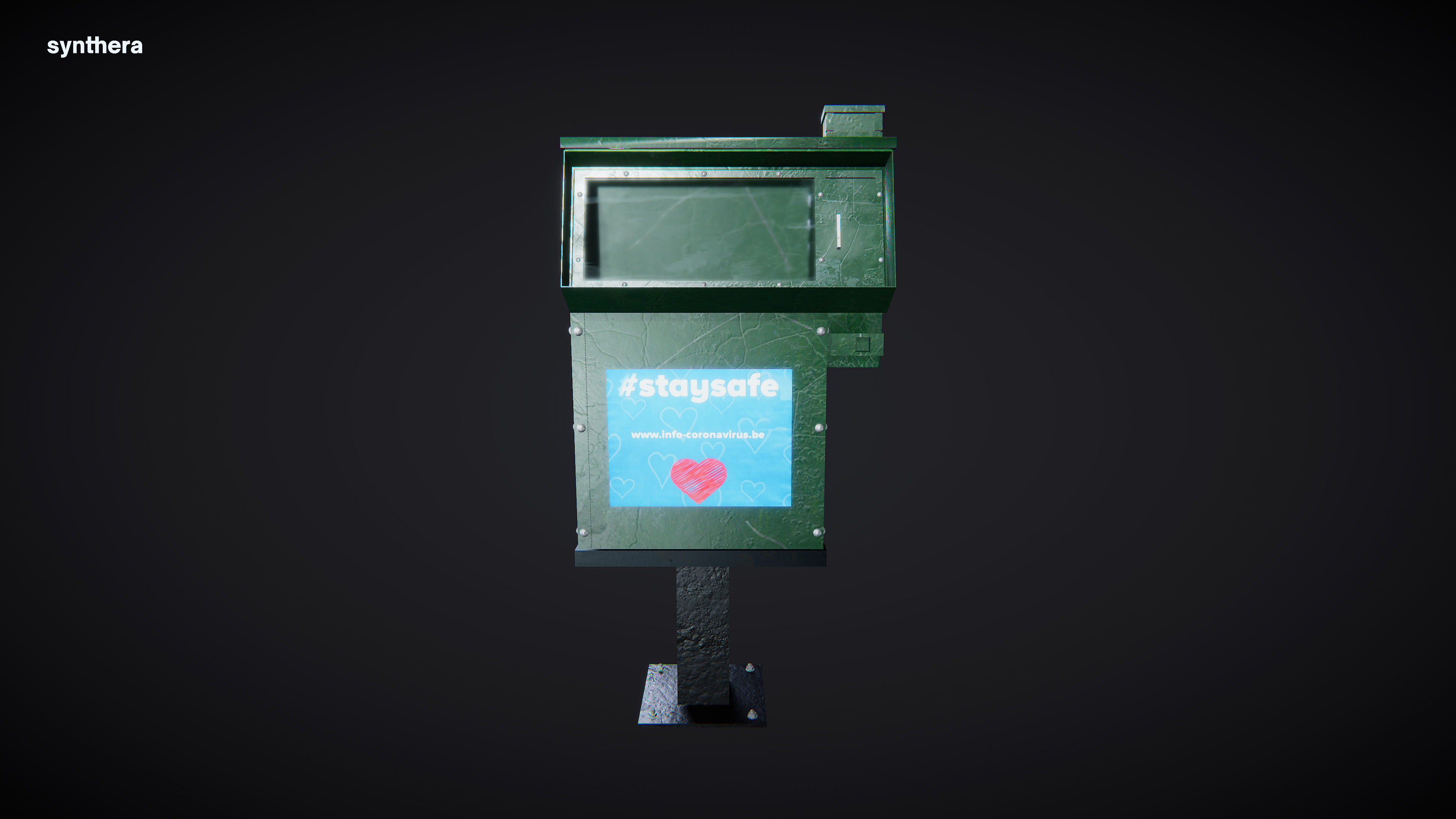 Newspaper Stand 03 3D model_2