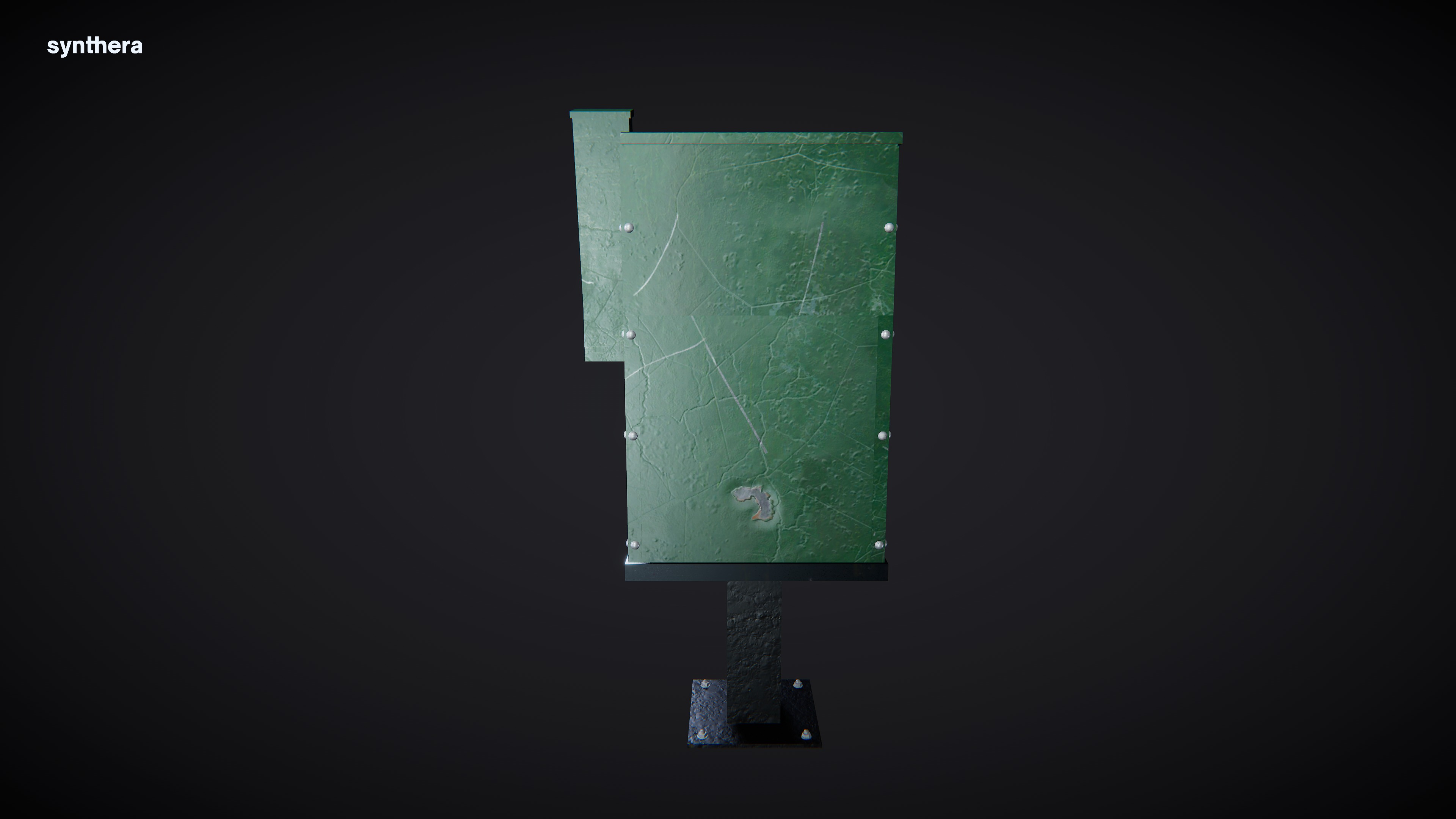 Newspaper Stand 03 3D model_4