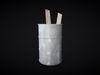 Metal Barrel 01 3D model_1