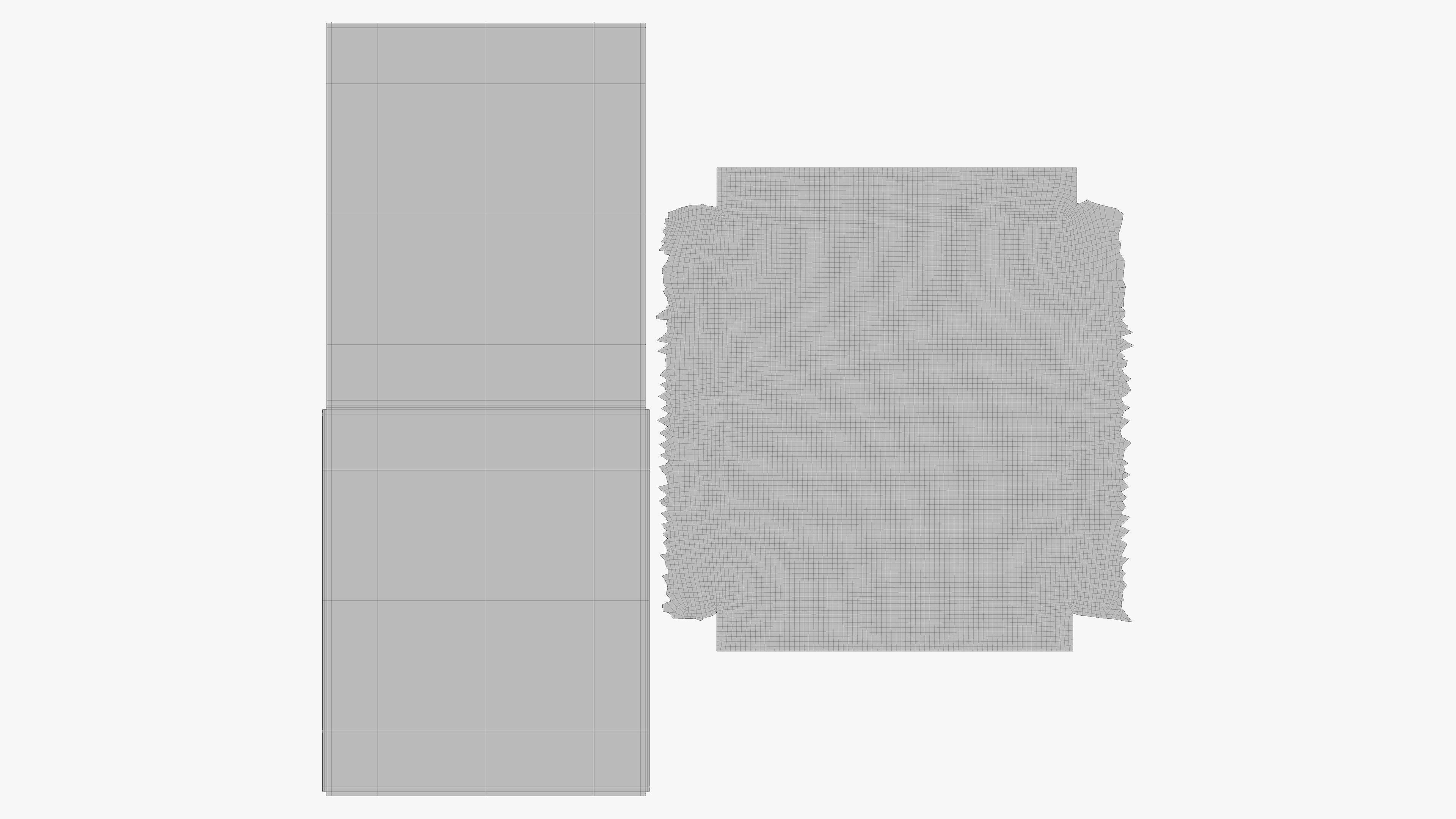 Brown Double Bed 3D model_10