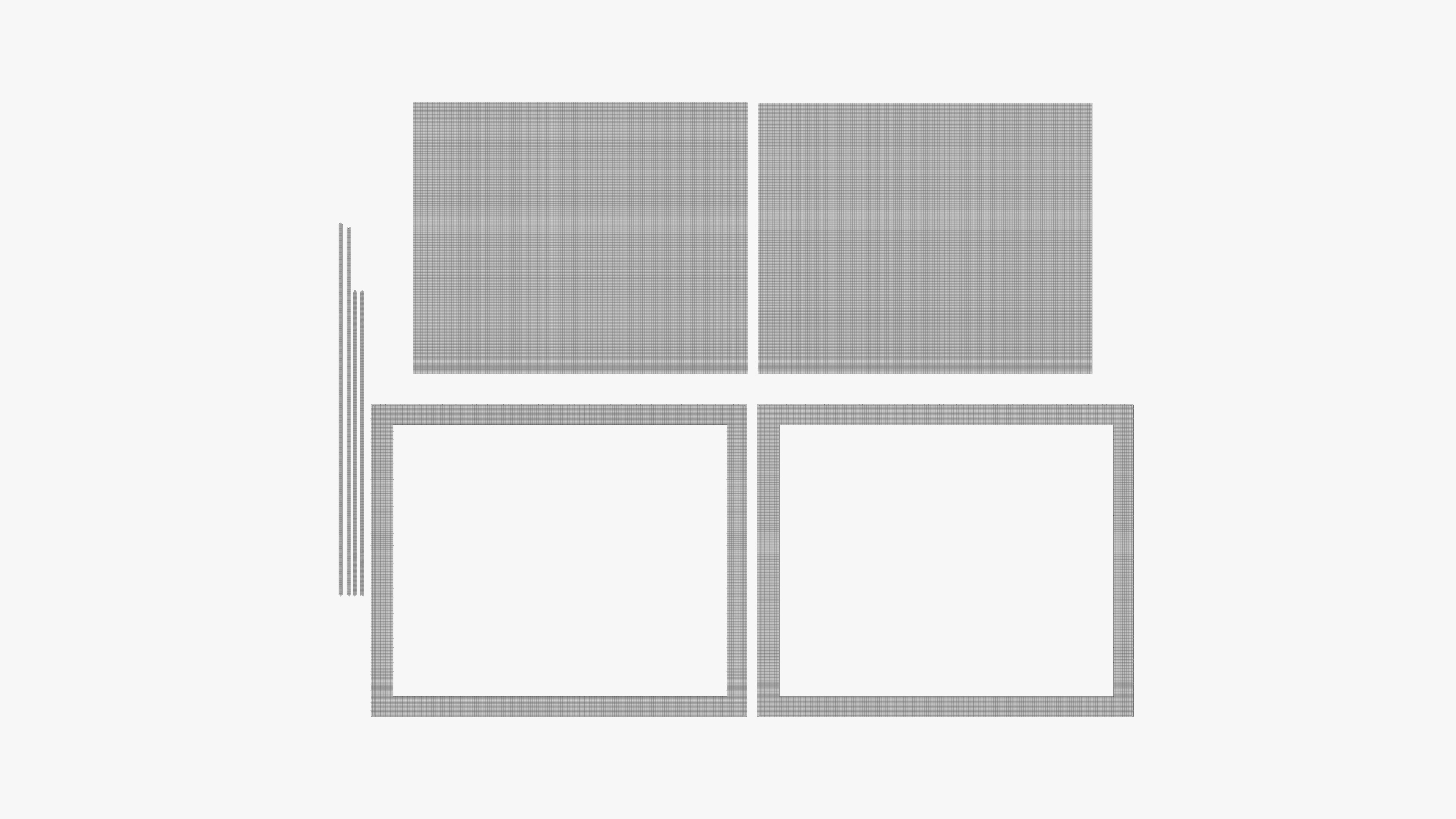 Brown Double Bed 3D model_11