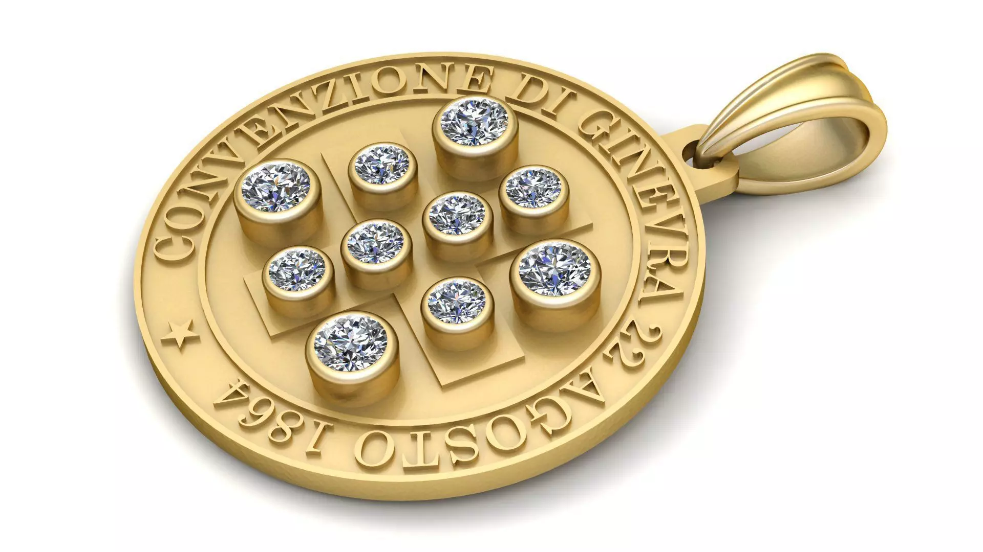 Geneva Convention Pendant 3D print model