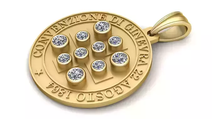 Geneva Convention Pendant 3D print model