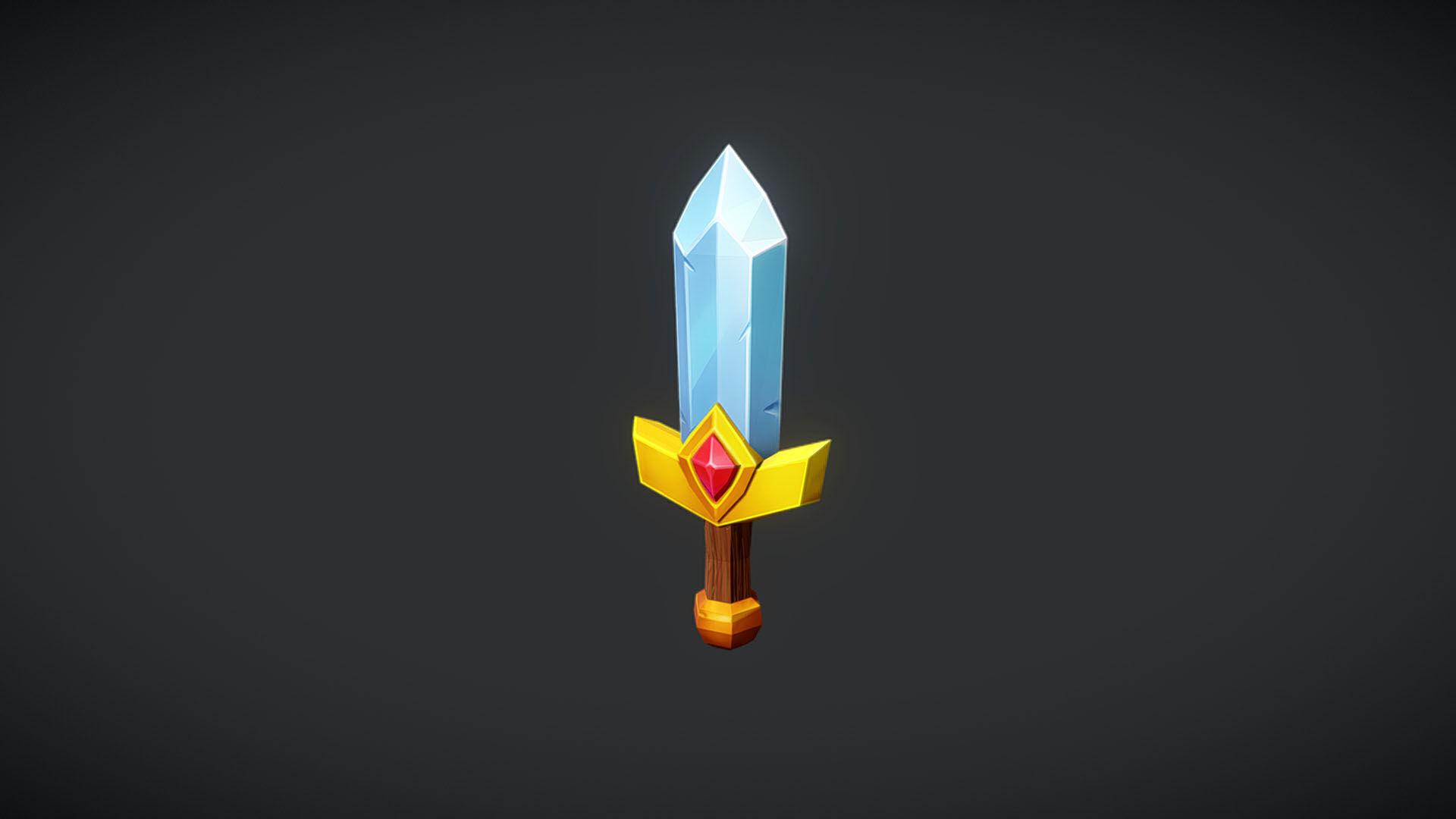 Stylized Weapons Set  Low-poly 3D model_21