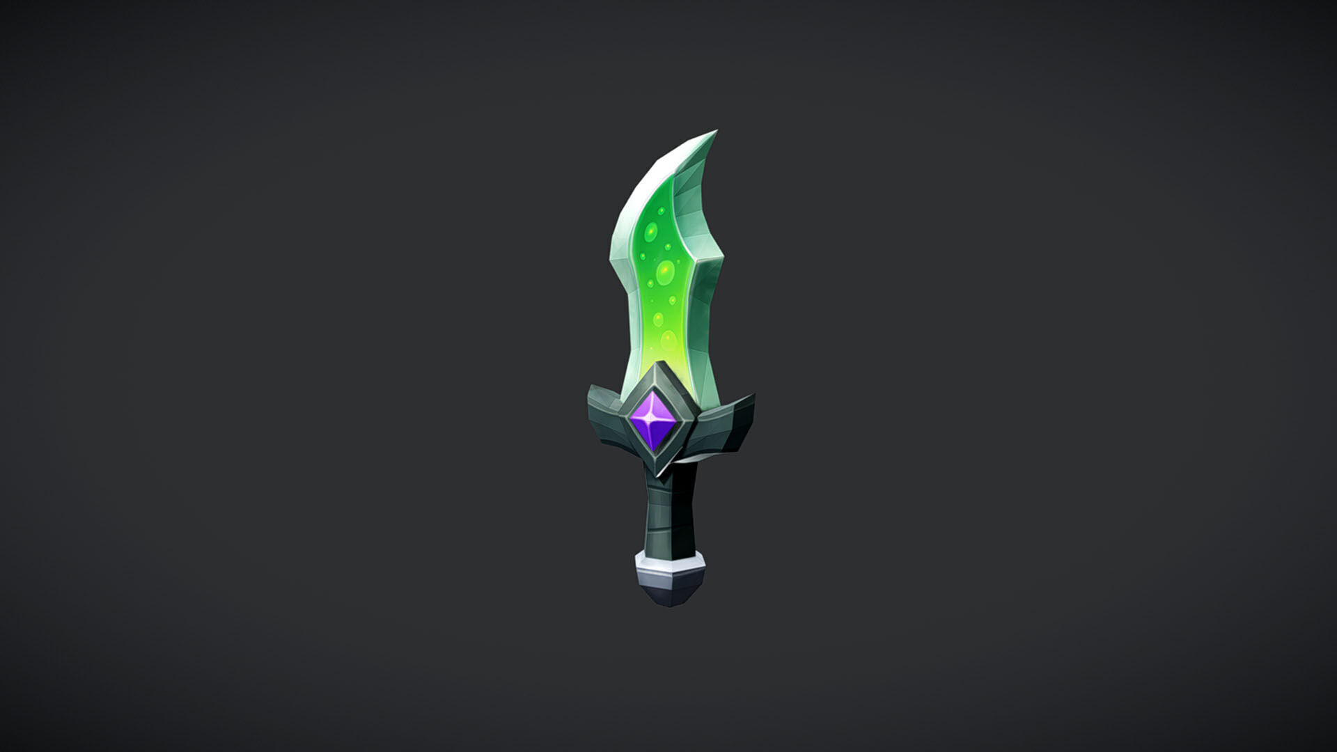 Stylized Weapons Set  Low-poly 3D model_5