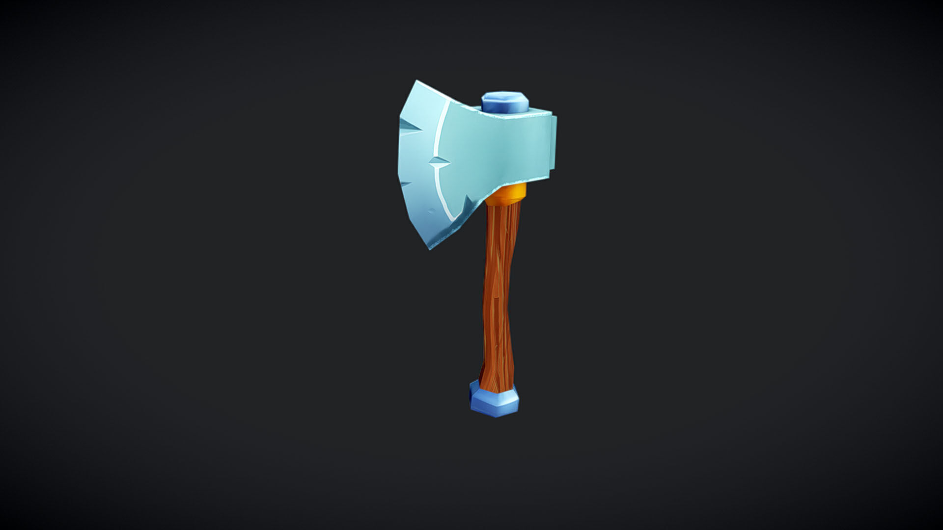 Stylized Weapons Set  Low-poly 3D model_2