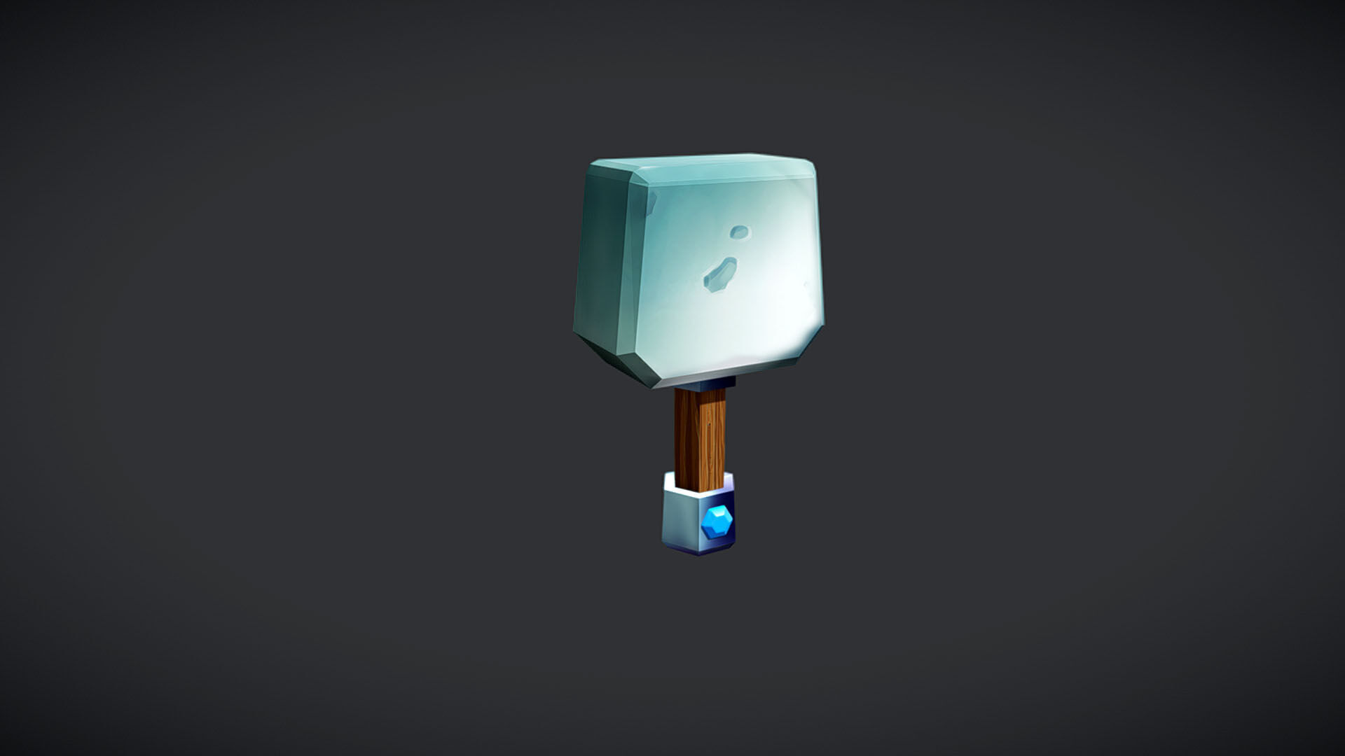 Stylized Weapons Set  Low-poly 3D model_8