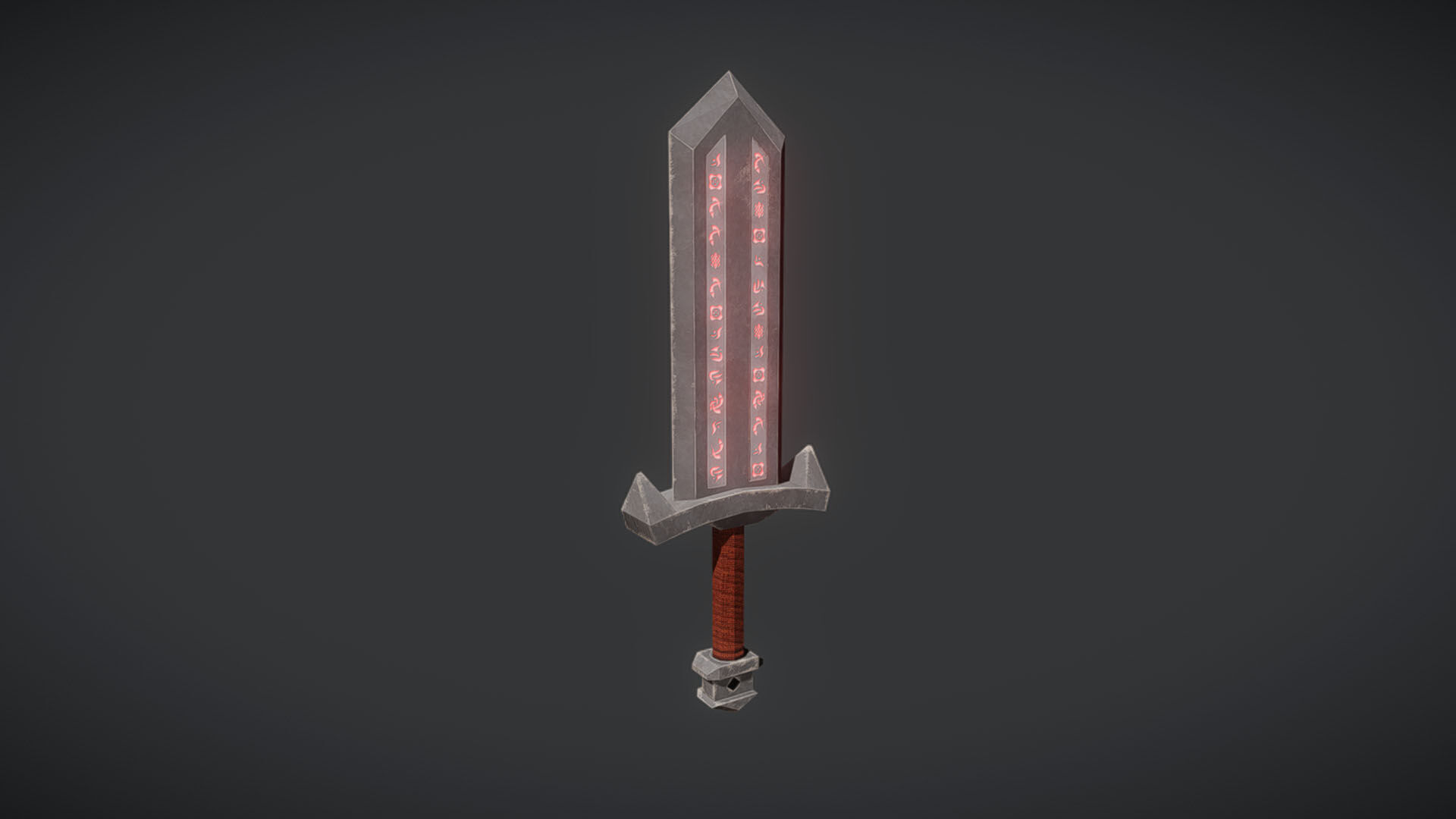 Stylized Weapons Set  Low-poly 3D model_19
