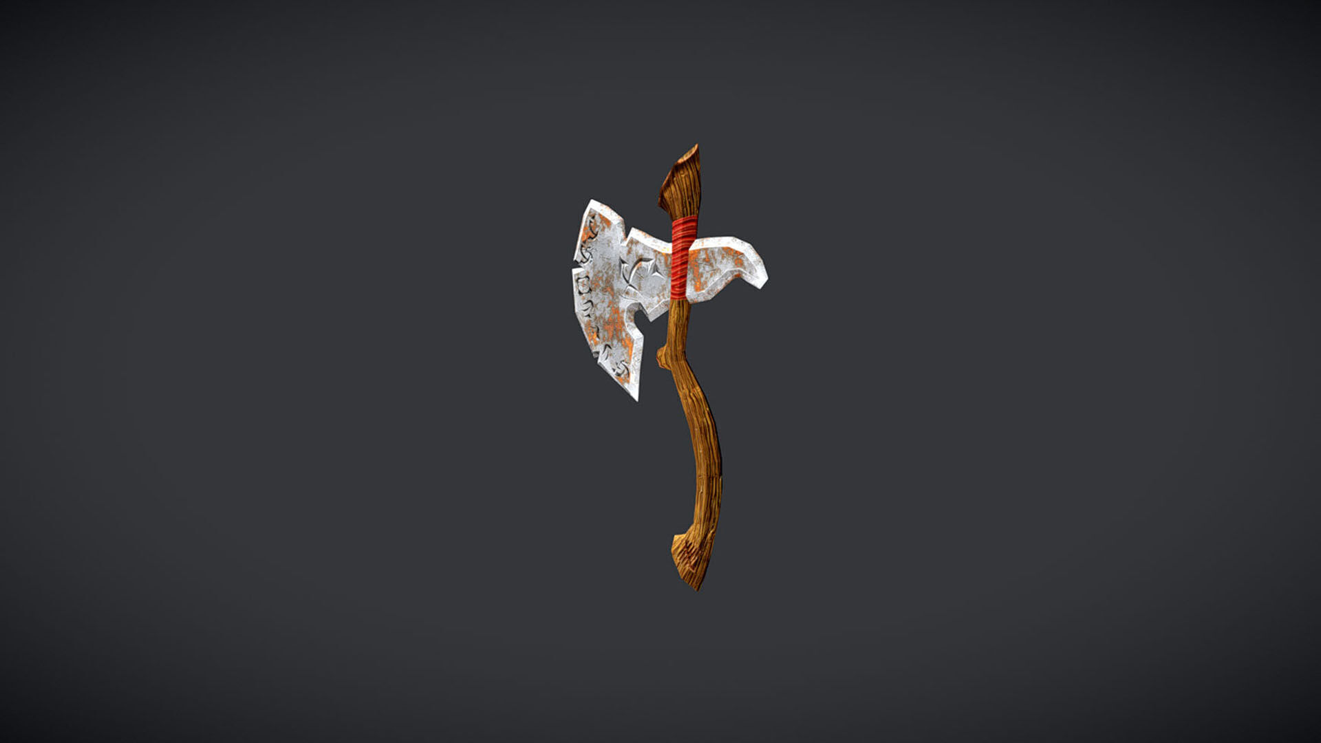 Stylized Weapons Set  Low-poly 3D model_4