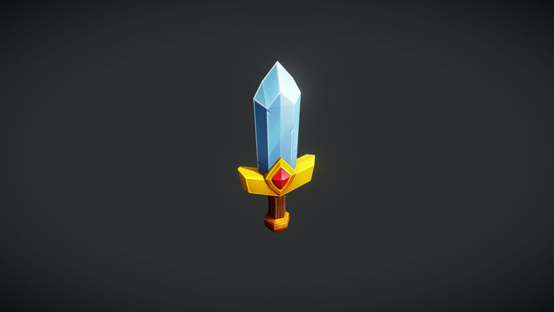 Stylized Weapons Set  Low-poly 3D model_22