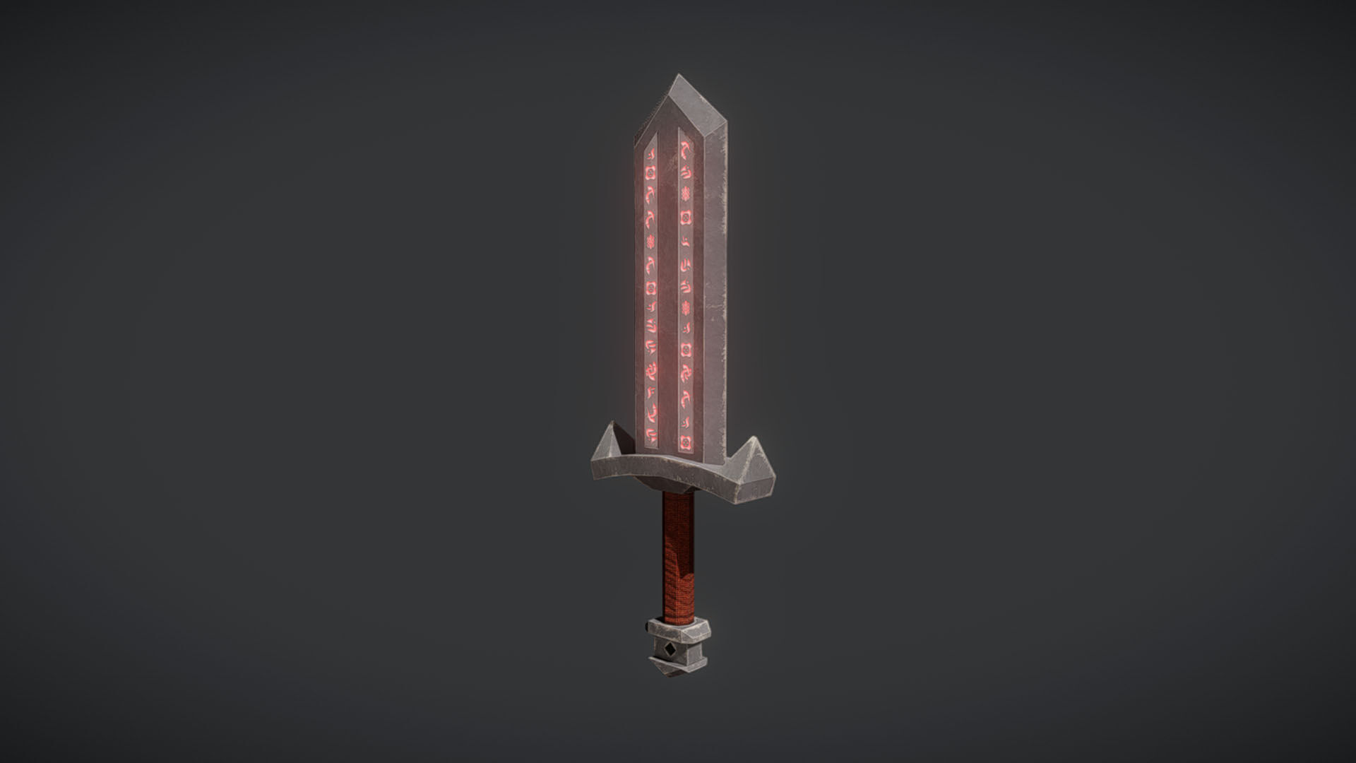 Stylized Weapons Set  Low-poly 3D model_20