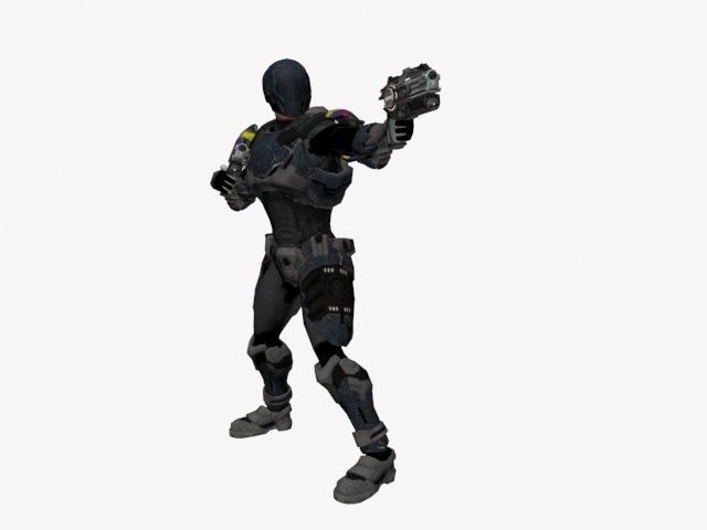 future mercenary Free low-poly 3D model
