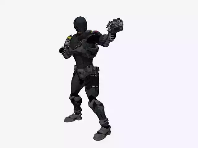 future mercenary Free low-poly 3D model