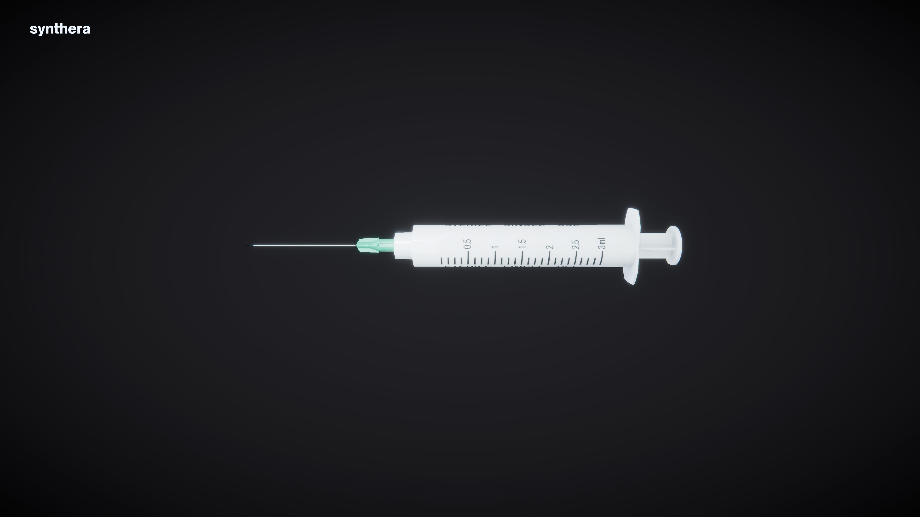 Syringe Tube 01 3D model_4
