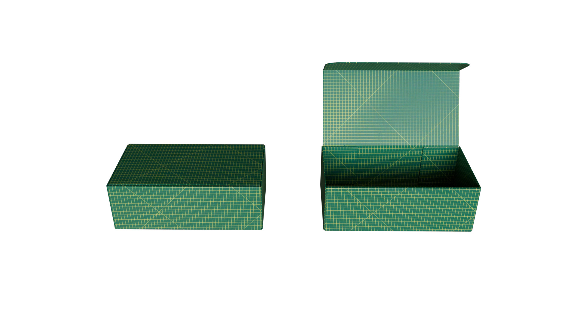 Box Clamshell 3D model_4