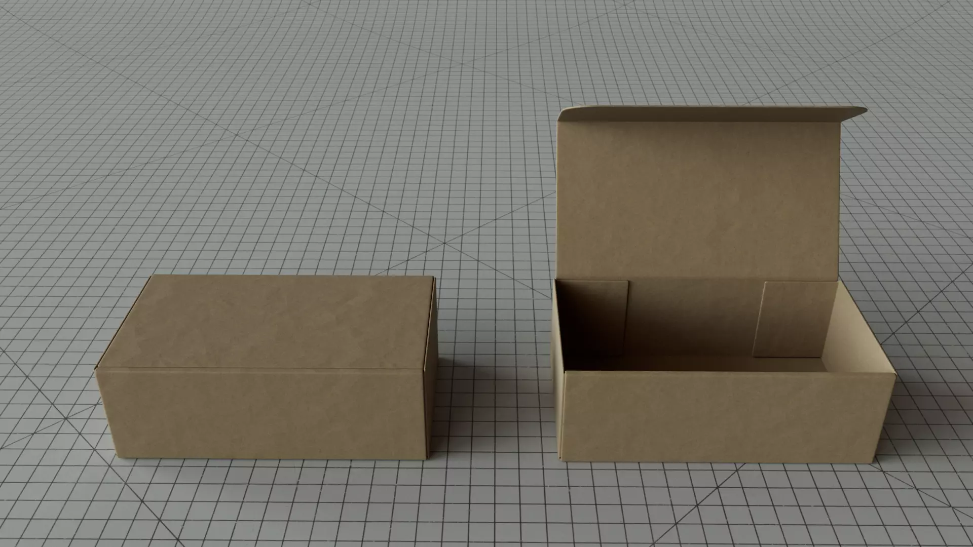Box Clamshell 3D model_0