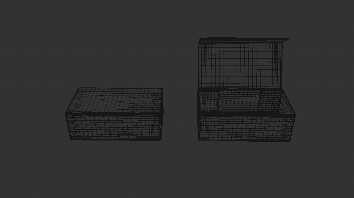 Box Clamshell 3D model_3