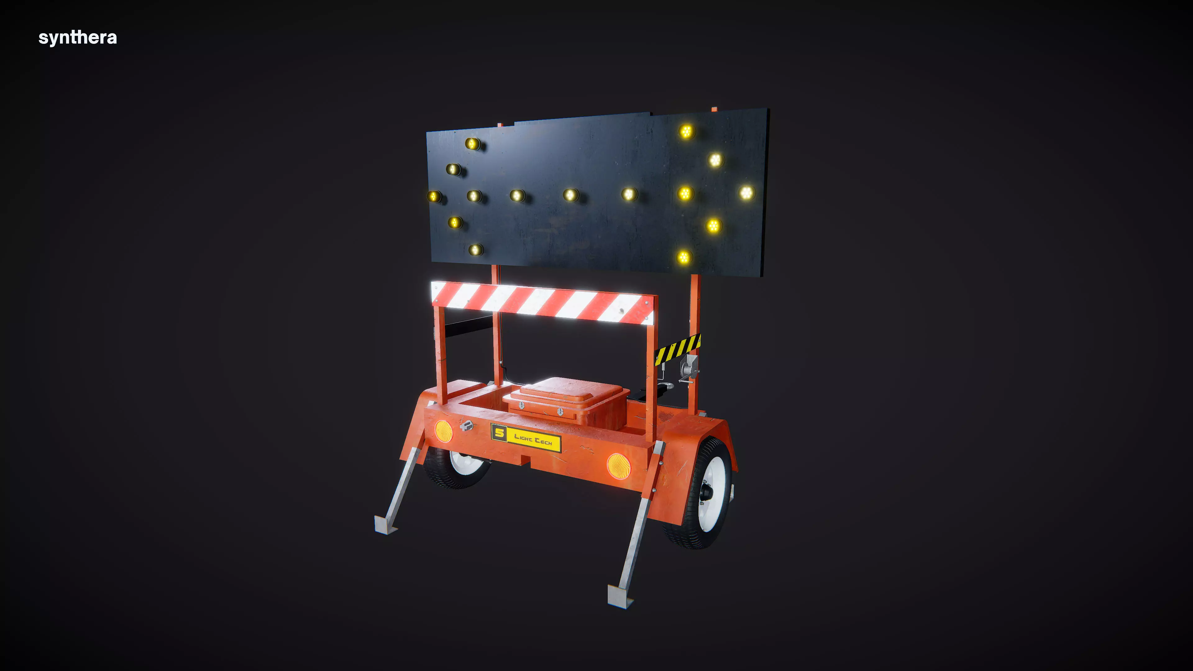 Road Sign Trailer 01 3D model_0