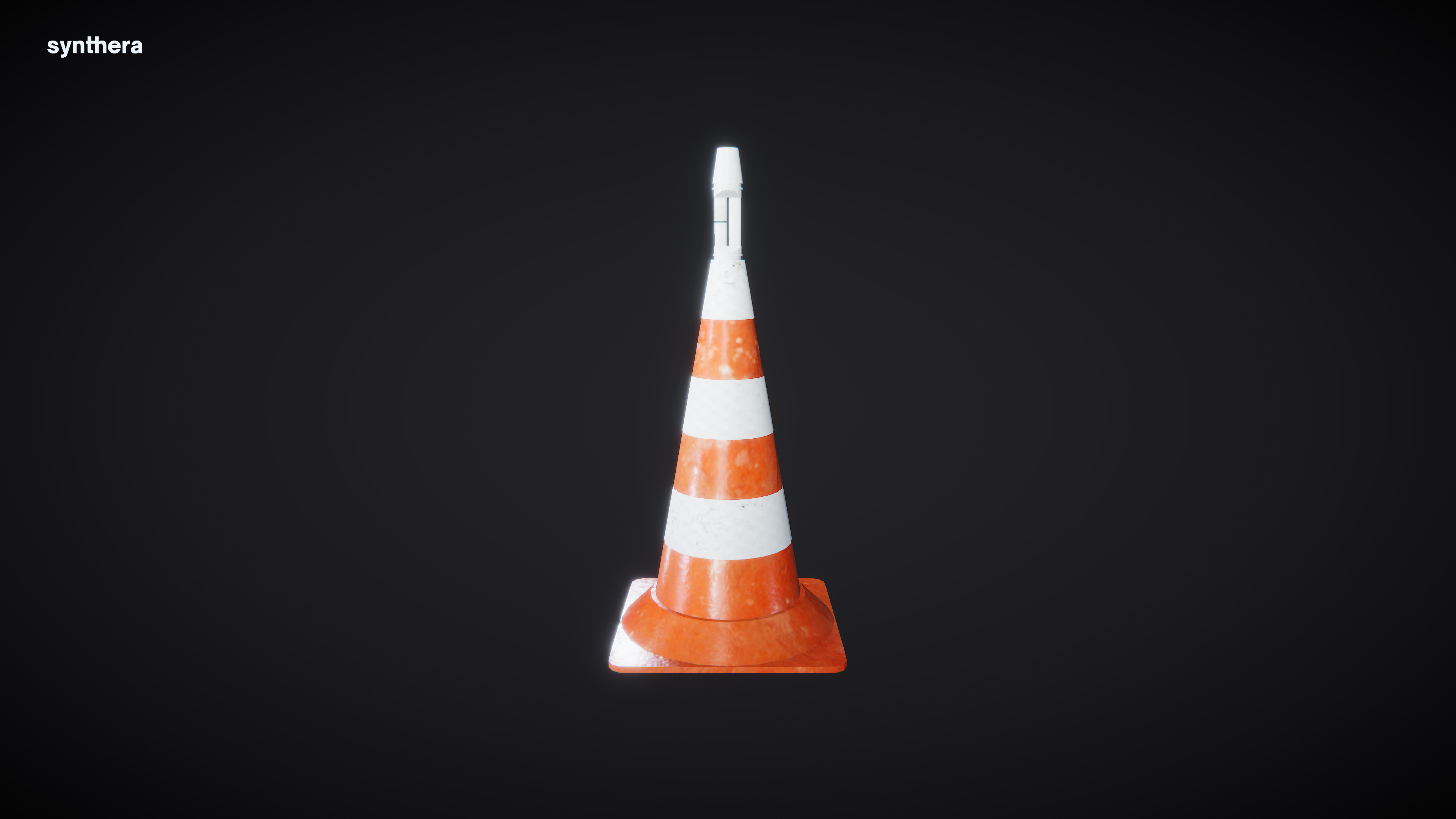 Road Cone 03 3D model_5